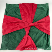 Christmas Decorative Bow Square Pillow Cover